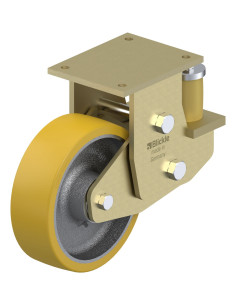 BSFE-GTH 252K poliuretano spyruoklinis fiksuotas ratukas