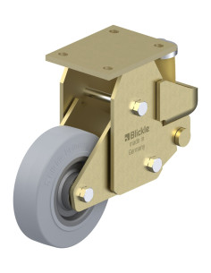 BSFE-SE 160K-SG spyruoklinis fiksuotas ratukas dengtas guma