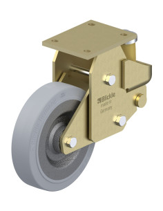 BSFE-SE 200K-SG spyruoklinis fiksuotas ratukas su guma