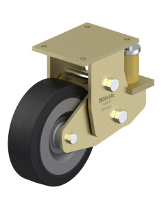 BSFE-SE 252K spyruoklinis fiksuotas ratukas dengtas guma