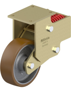 BSFN-GB 252K poliuretano spyruoklinis fiksuotas ratukas