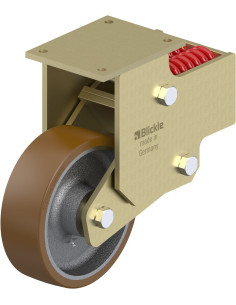 BSFN-GB 252K-F30 poliuretano spyruoklinis fiksuotas ratukas