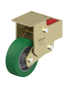 BSFN-GST 252K poliuretano spyruoklinis fiksuotas ratukas