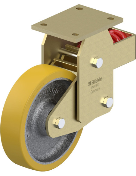 BSFN-GTH 200K - Spyruoklinis poliuretano ratukas 200 mm