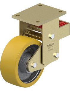 BSFN-GTH 202K poliuretano spyruoklinis fiksuotas ratukas