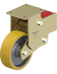 BSFN-GTH 252K-F30 poliuretano spyruoklinis fiksuotas ratukas