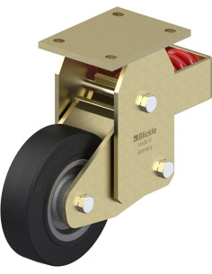 BSFN-SE 160K spyruoklinis fiksuotas ratukas dengtas guma