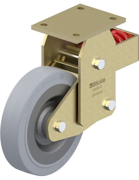 BSFN-SE 200K-SG spyruoklinis fiksuotas ratukas su guma