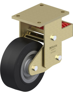 BSFN-SE 202K spyruoklinis fiksuotas ratukas su guma