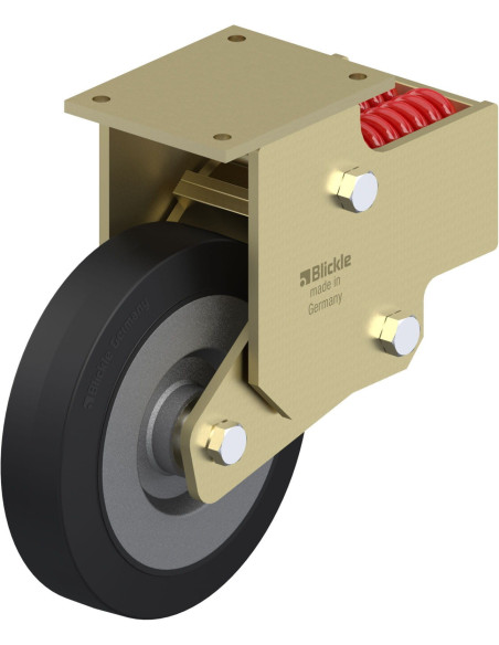 BSFN-SE 300K spyruoklinis fiksuotas ratukas su guma