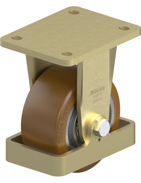 BS-GB 128K-FS poliuretano fiksuotas ratukas 125x60 mm