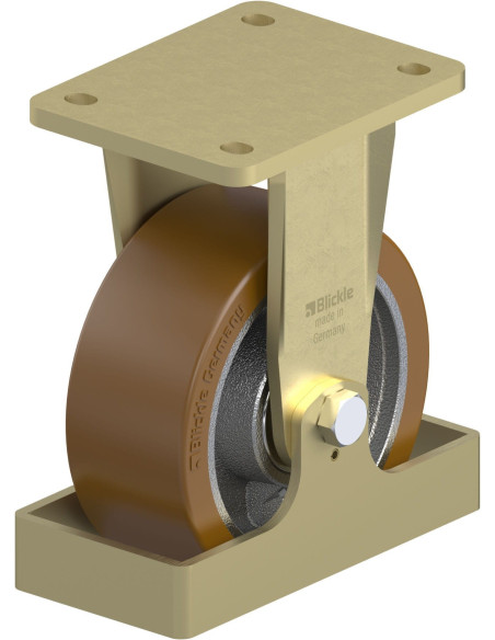 BS-GB 152K-FS fiksuotas poliuretano ratukas 150 mm