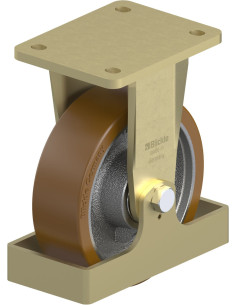 BS-GB 160K-FS fiksuotas poliuretano ratukas 160 mm