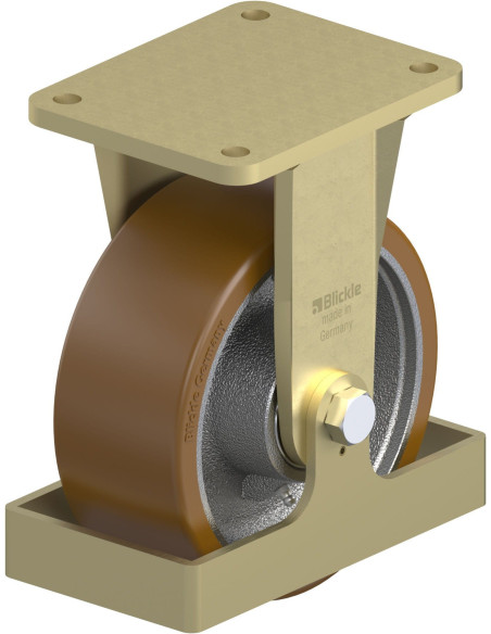 BS-GB 202K-FS poliuretano fiksuotas ratukas 200x80 mm