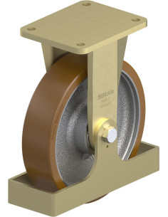 BS-GB 250K-FS poliuretano fiksuotas ratukas 250 mm