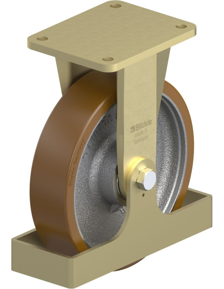 BS-GB 250K-FS poliuretano fiksuotas ratukas 250 mm