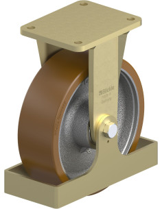 BS-GB 252K-FS poliuretano fiksuotas ratukas