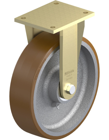 BS-GB 302K poliuretano fiksuotas ratukas 300x80 mm