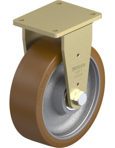 BS-GB 304K poliuretano fiksuotas ratukas 300x100 mm