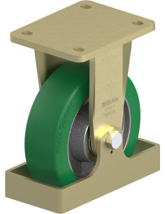 BS-GST 160K-FS poliuretano fiksuotas ratukas