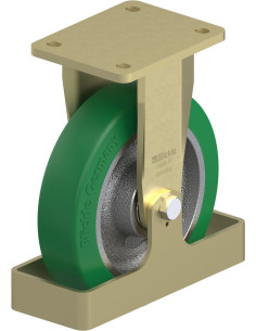 BS-GST 200K-FS Poliuretano Fiksuotas Ratukas 200 mm