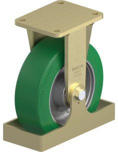 BS-GST 252K-FS poliuretano fiksuotas ratukas 250 mm