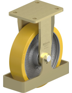 BS-GTH 200K-FS poliuretano fiksuotas ratukas 200 mm