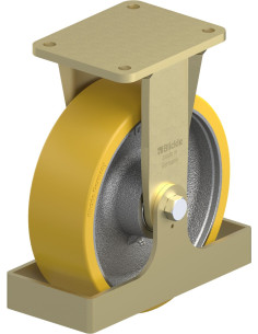 BS-GTH 252K-FS poliuretano fiksuotas ratukas 250x80 mm