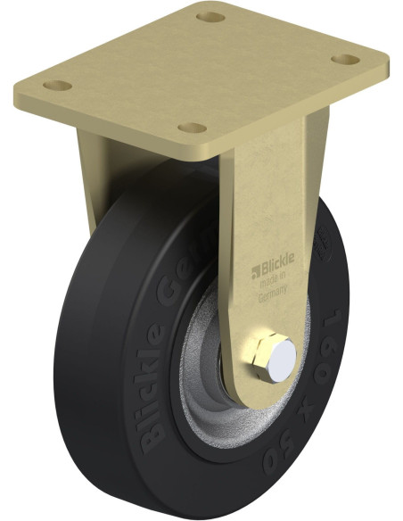 BS-SE 160K fiksuotas ratukas dengtas guma