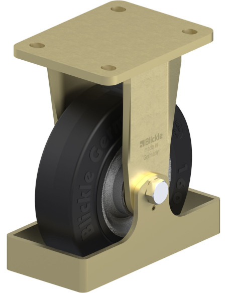 BS-SE 160K-FS fiksuotas ratukas dengtas guma