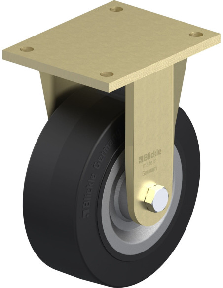 BS-SE 202K fiksuotas ratukas dengtas guma