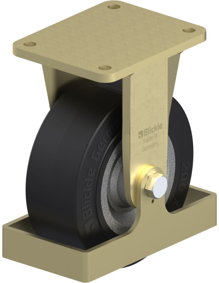 BS-SE 202K-FS fiksuotas ratukas dengtas guma