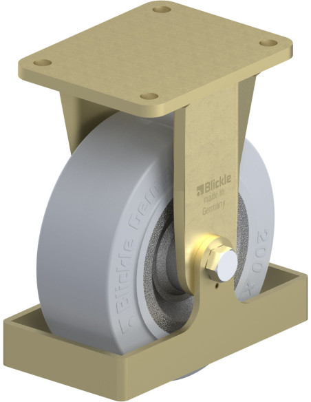 BS-SE 202K-SG-FS fiksuotas ratukas dengtas guma