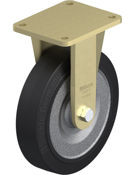 BS-SE 250K fiksuotas ratukas dengtas guma