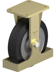 BS-SE 250K-FS fiksuotas ratukas dengtas guma