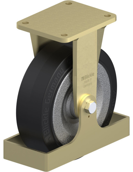 BS-SE 252K-FS fiksuotas ratukas dengtas guma