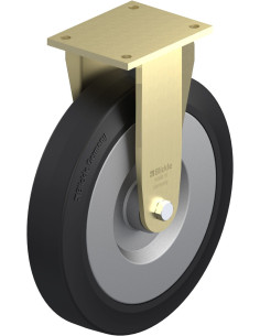 BS-SE 360K-Z fiksuotas ratukas dengtas guma