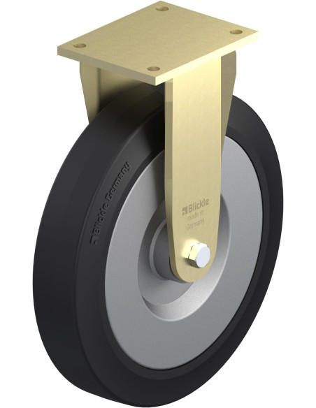 BS-SE 360K-Z fiksuotas ratukas dengtas guma