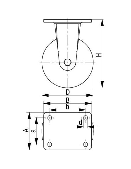 BS-SPO 200G-FA sintetinis ratukas 200 mm