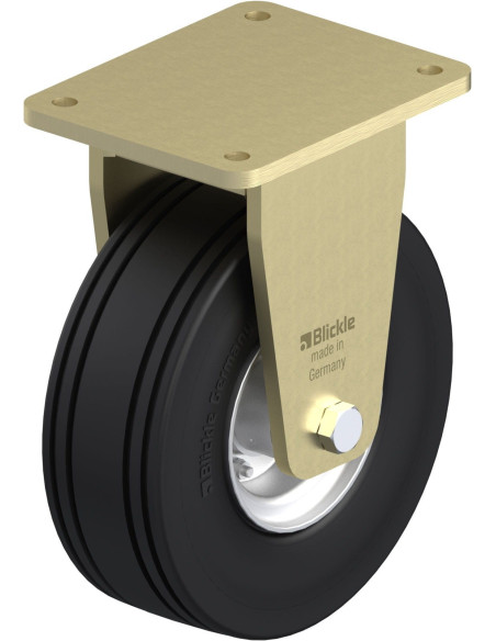 BS-VLE 250K - 250 mm pneumatinė padanga su fiksuotu ratuku