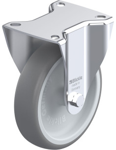 B-TPA 127G fiksuotas ratukas - 125 mm, guma