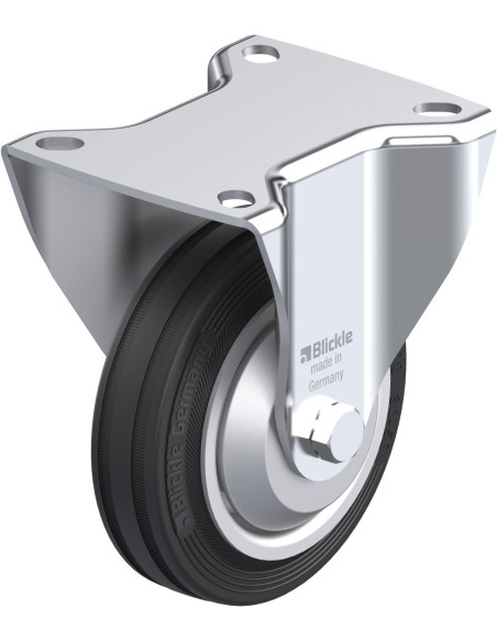 B-V 100R-FA fiksuotas ratukas dengtas guma