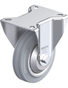 B-V 100R-SG-FA fiksuotas ratukas dengtas guma