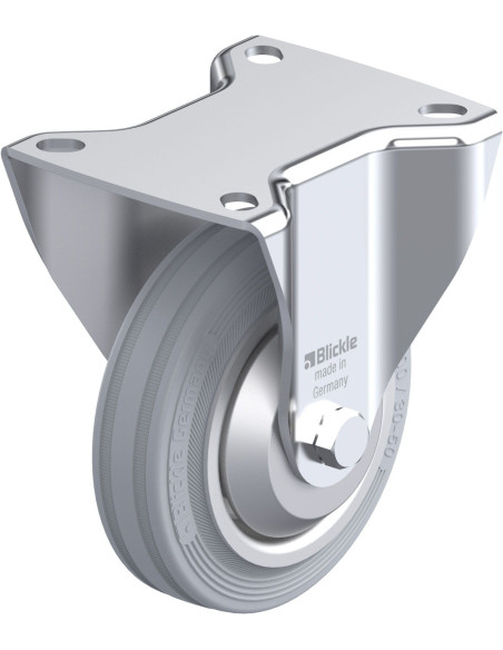 B-V 100R-SG-FA fiksuotas ratukas dengtas guma