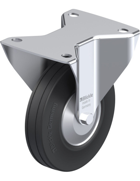 B-V 140R-FA fiksuotas ratukas dengtas guma