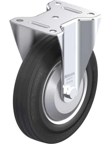 B-V 202R-FA fiksuotas ratukas dengtas guma