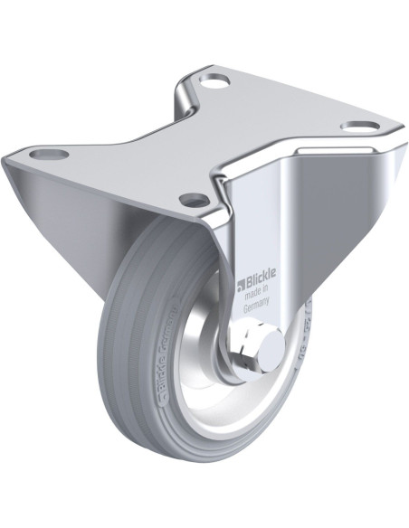 B-V 80R-SG fiksuotas ratukas dengtas guma