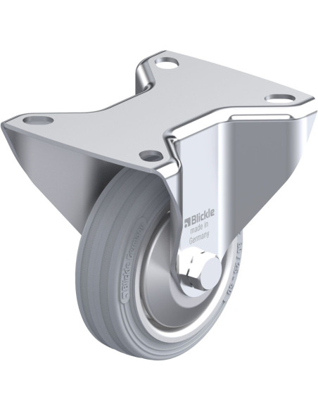 B-V 80R-SG-FA fiksuotas ratukas dengtas guma