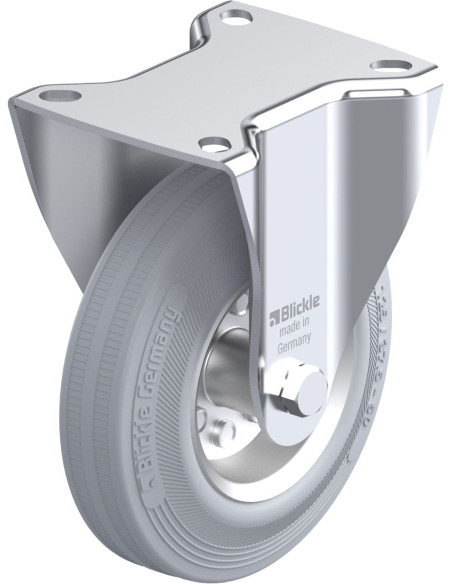 B-VE 125R-SG fiksuotas ratukas dengtas guma