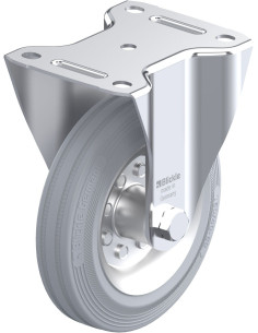 B-VE 160R-SG fiksuotas ratukas dengtas guma